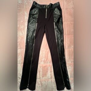 Steve Madden Black Leather Accent Pants